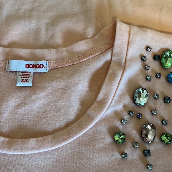Bongo “True Love” Jeweled Tee Sz S EUC - Picture 5 of 5